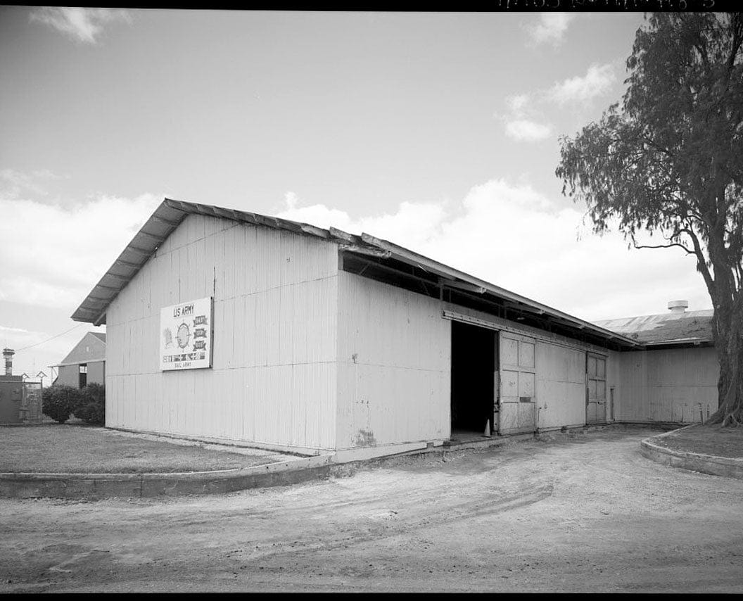 Historic Photo : U.S. Naval Base, Pearl Harbor, Naval Air Base Temporary Storehouse, Avoget Street and Ranger Loop, Pearl City, Honolulu County, HI 4 Photograph