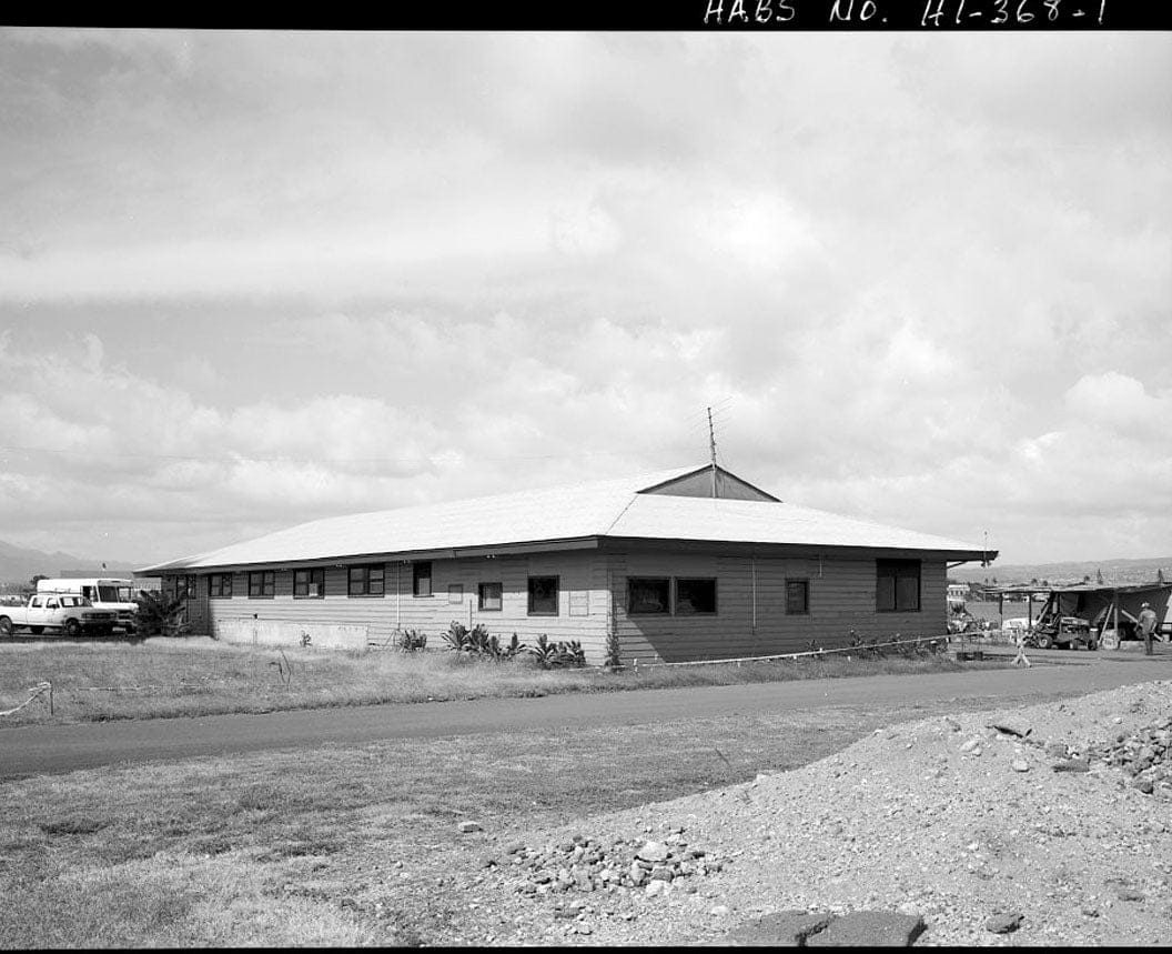 Historic Photo : U.S. Naval Base, Pearl Harbor, Link Trainer Building, Near intersection of Enterprise Street & Intrepid Boulevard, Pearl City, Honolulu County, HI 1 Photograph