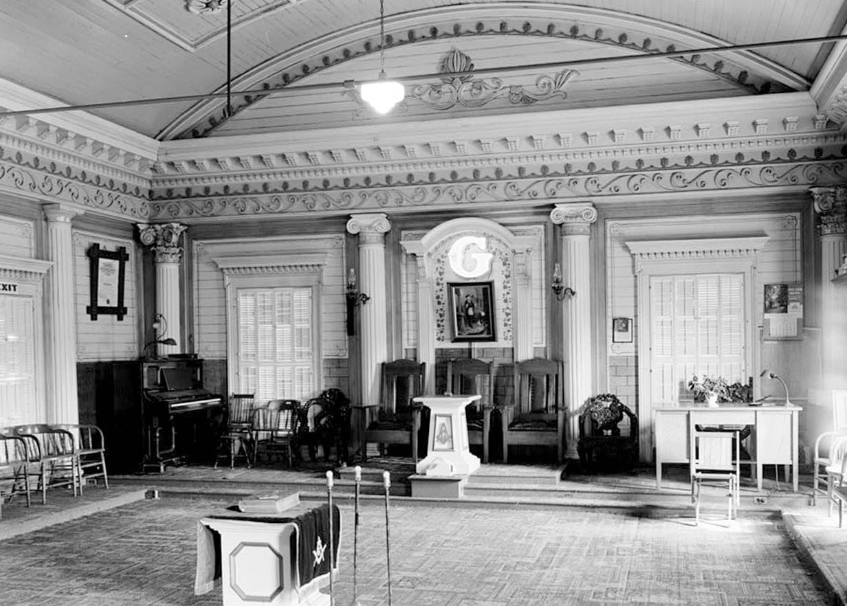Historic Photo : Masonic Temple, Lansing & Ukiah Streets, Mendocino, Mendocino County, CA 3 Photograph