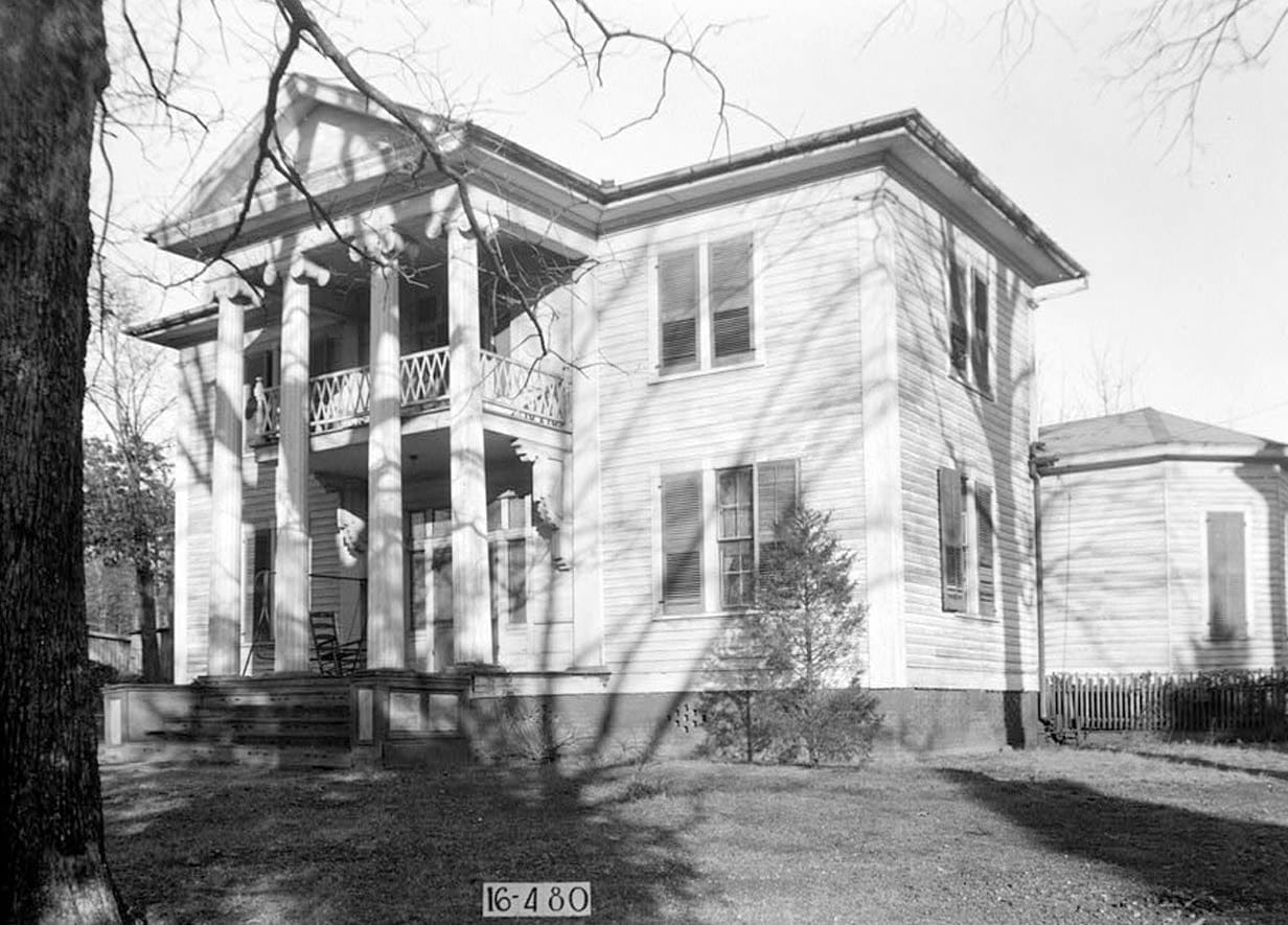 Historic Photo : Thomas Martin House, North Pelham Road, Jacksonville, Calhoun County, AL 2 Photograph