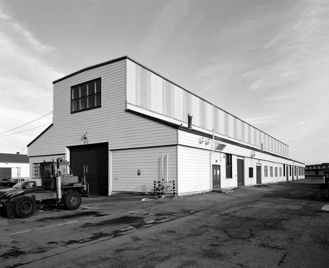 Historic Photo : Oakland Army Base, Vehicle Maintenance Shop, Tobruk Street, between Warehouse Road & Ukraine Street, Oakland, Alameda County, CA 2 Photograph