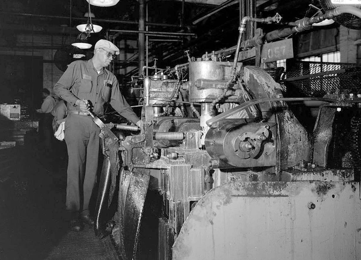Historic Photo : Stockham Pipe & Fittings Company, Tapping Room, 4000 Tenth Avenue North, Birmingham, Jefferson County, AL 2 Photograph