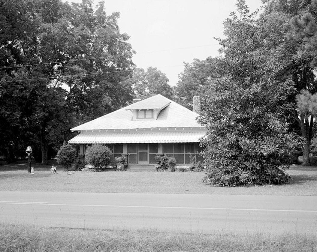 Historic Photo : Jimmy Carter Boyhood Home, Old Plains Highway (Lebanon Cemetery Road), Plains, Sumter County, GA 1 Photograph