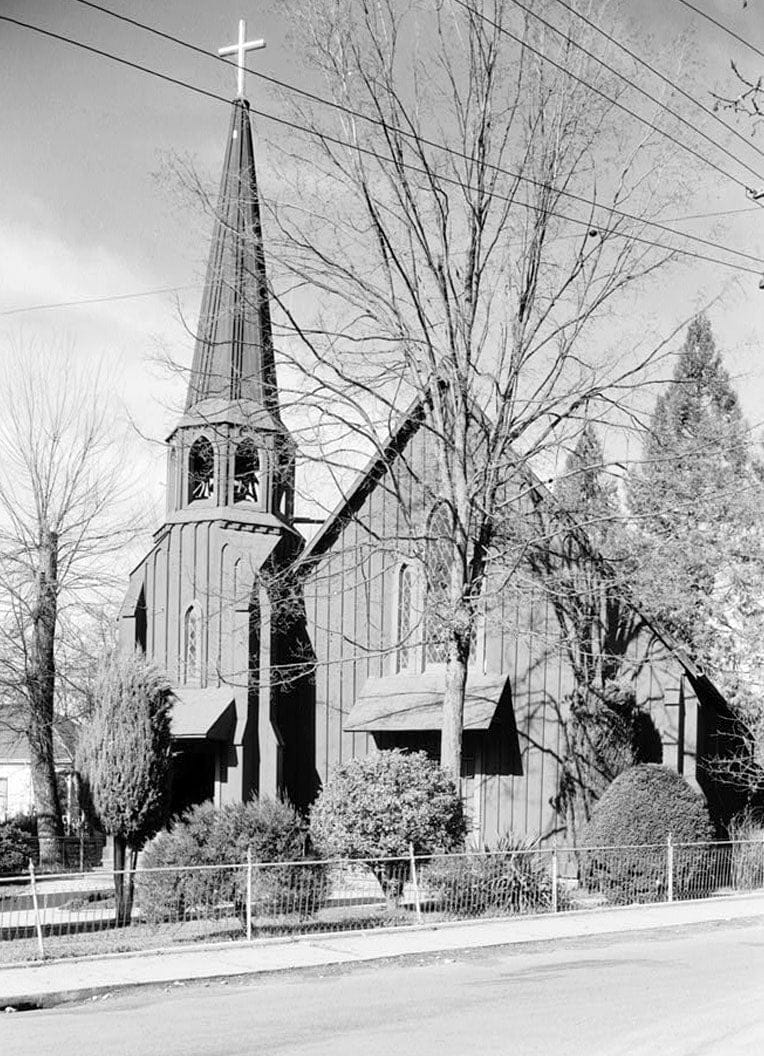 Historic Photo : St. James Episcopal Church, Washington & Theall Streets, Sonora, Tuolumne County, CA 1 Photograph