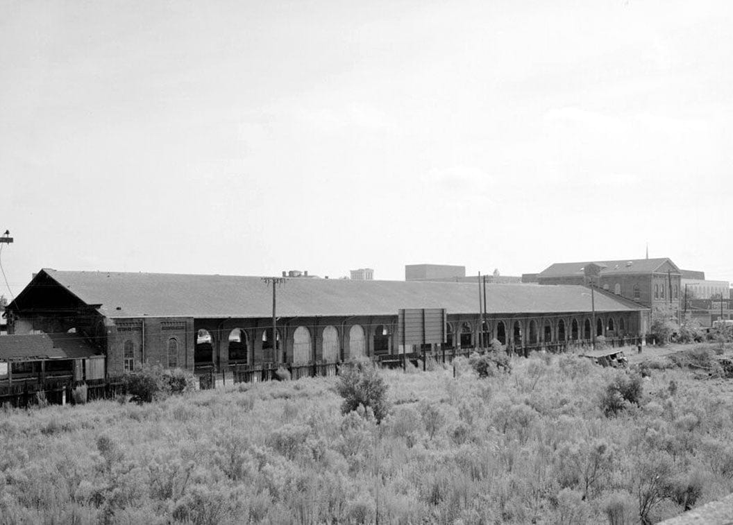 Historic Photo : Central of Georgia Railway, Passenger Station & Train Shed, Corner of Louisville (Railroad) Road & West Broad Street, Savannah, Chatham County, GA 6 Photograph