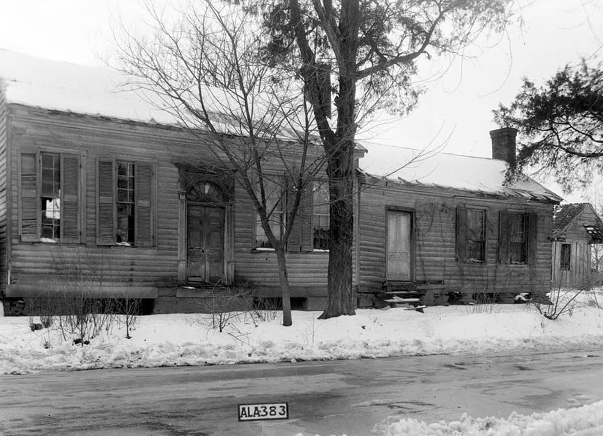 Historic Photo : Campbell House, State Highway 20, Tennessee Street, Courtland, Lawrence County, AL 2 Photograph