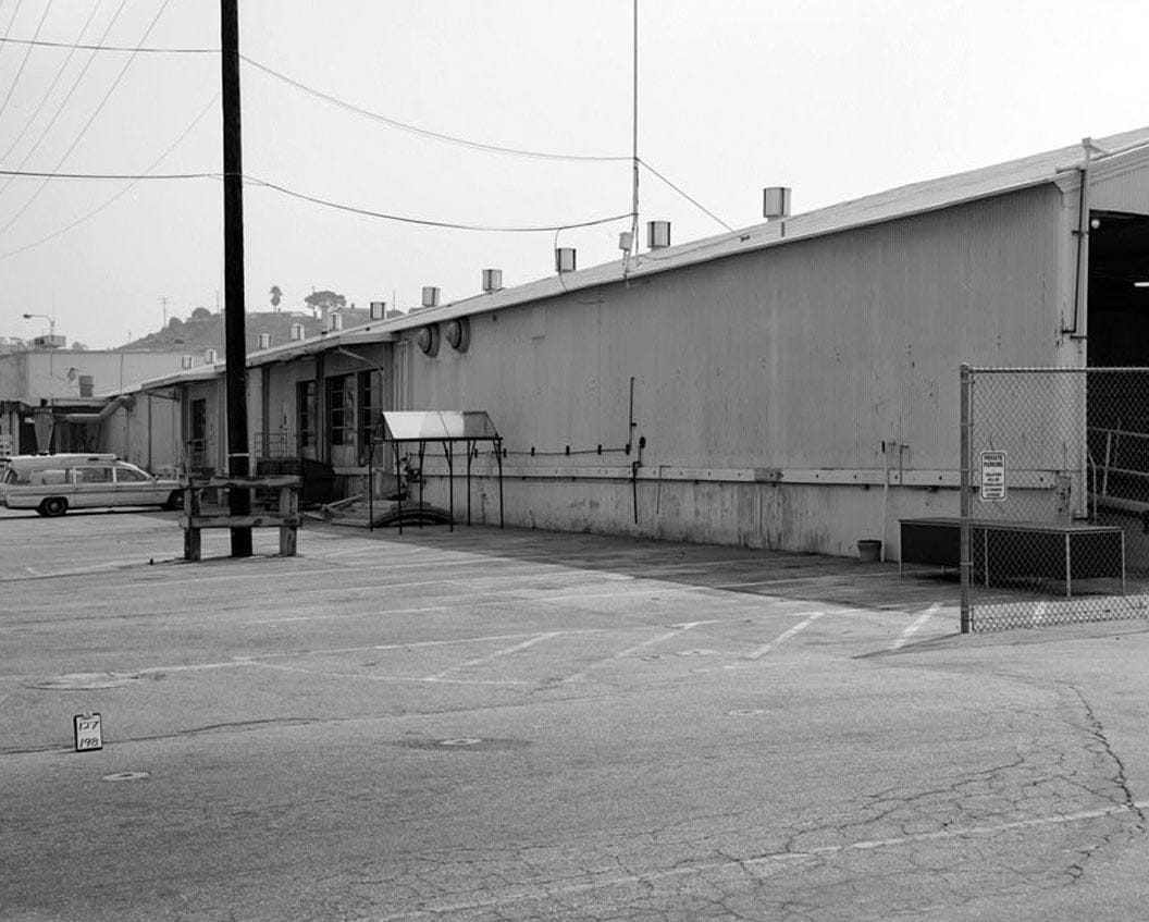 Historic Photo : Hughes Aircraft Company, Warehouse-Maintenance Building, 6775 Centinela Avenue, Los Angeles, Los Angeles County, CA 1 Photograph