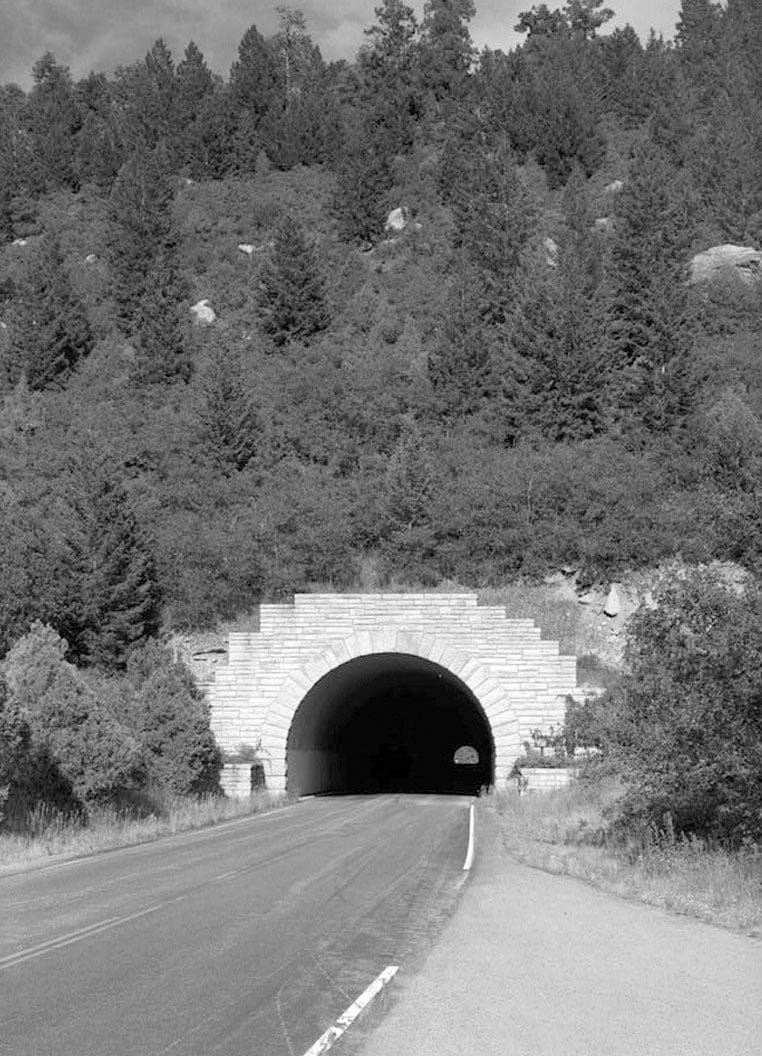 Historic Photo : Prater-Morefield Tunnel, Main Entrance Road, South-southwest of Morefield Village, Cortez, Montezuma County, CO 1 Photograph