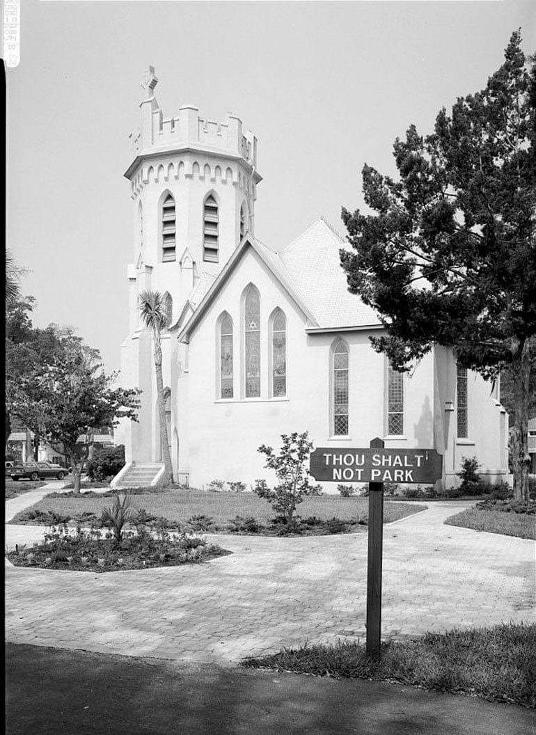 Historic Photo : St. Peter's Parish (Episcopal Church), Eighth Street & Atlantic Avenue, Fernandina Beach, Nassau County, FL 4 Photograph