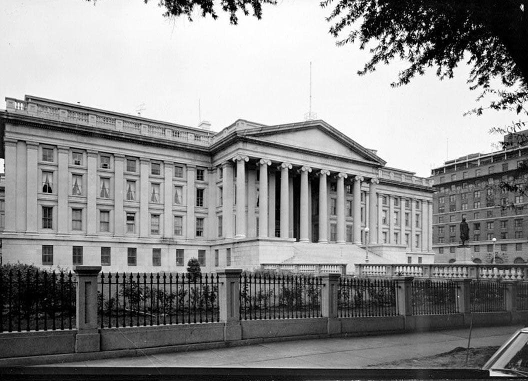 Historic Photo : U.S. Department of the Treasury, 1500 Pennsylvania Avenue Northwest, Washington, District of Columbia, DC 3 Photograph