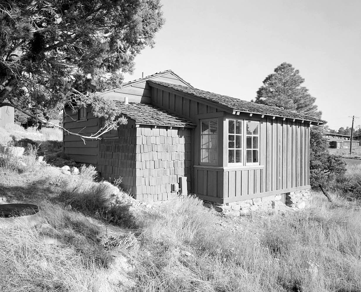 Historic Photo : Bright Angel Lodge, Cabin No. 6191-6192, Grand Canyon Village, South Rim, Grand Canyon, Coconino County, AZ 1 Photograph