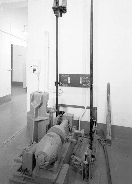 Wilson Dam & Hydroelectric Plant, Three Phase Tri Level Circuit Breaker, Spanning Tennessee River at Wilson Dam Road (Route 133), Muscle Shoals, Colbert County, AL 2