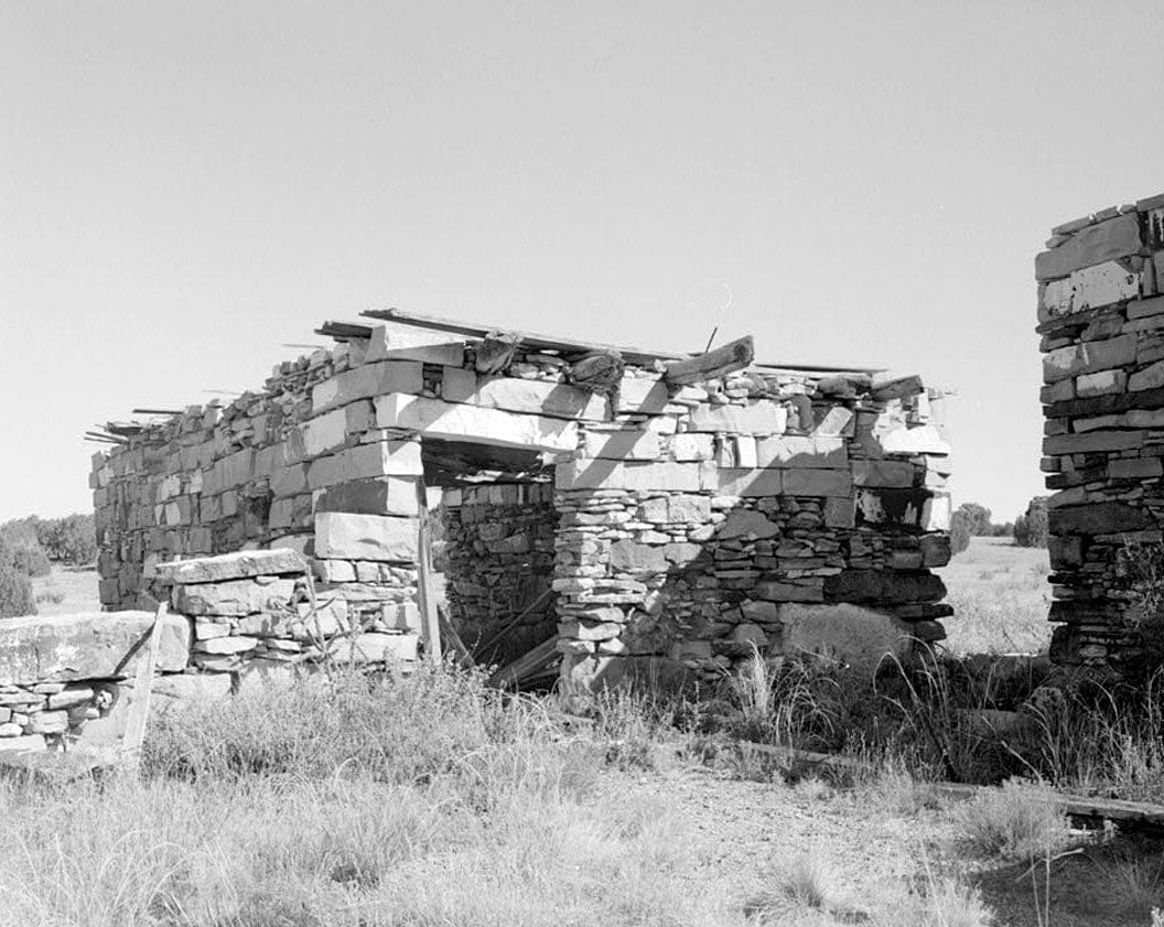 Historic Photo : Moses B. Stevens Homestead, Wagon Shed, Northeast & adjacent to residence, Model, Las Animas County, CO 1 Photograph
