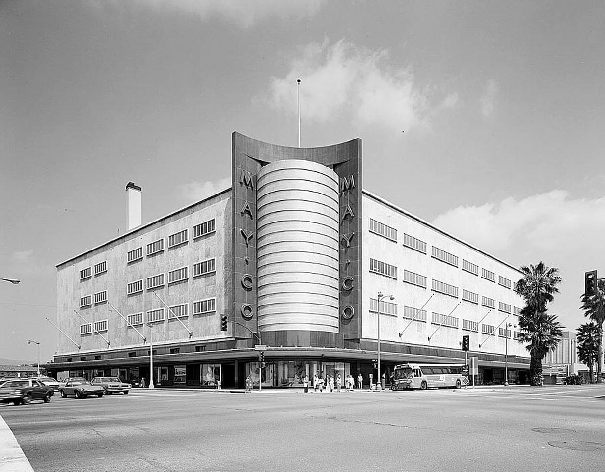 Historic Photo : May Company Department Store Building, 6067 Wilshire Boulevard, Los Angeles, Los Angeles County, CA 1 Photograph
