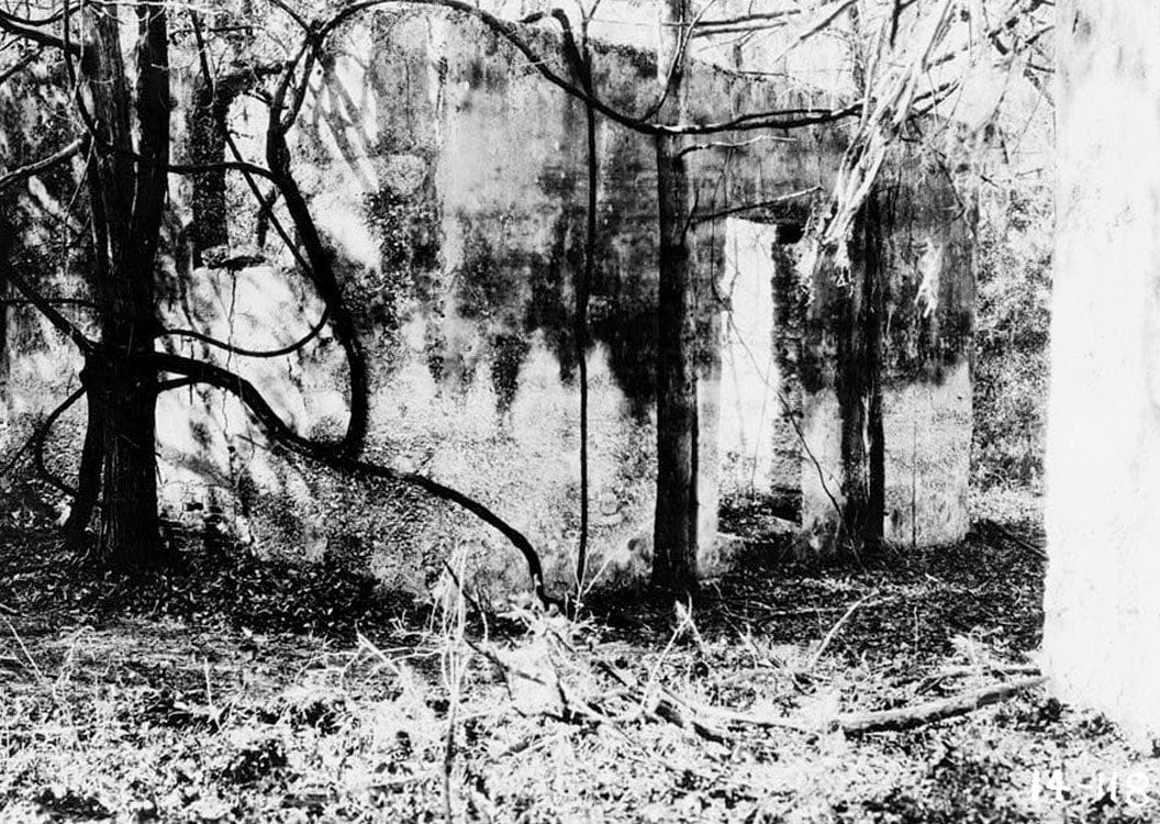 Historic Photo : Santo Domingo Mission (Ruins), Near Altamaha Canal (River), Broadfield, Glynn County, GA 1 Photograph