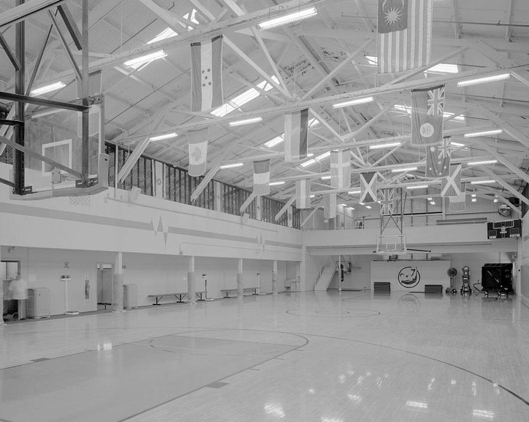 Historic Photo : U.S. Naval Base, Pearl Harbor, Gymnasium Building, North Waterfront & Pierce Street near Berth S-13, Pearl City, Honolulu County, HI 2 Photograph