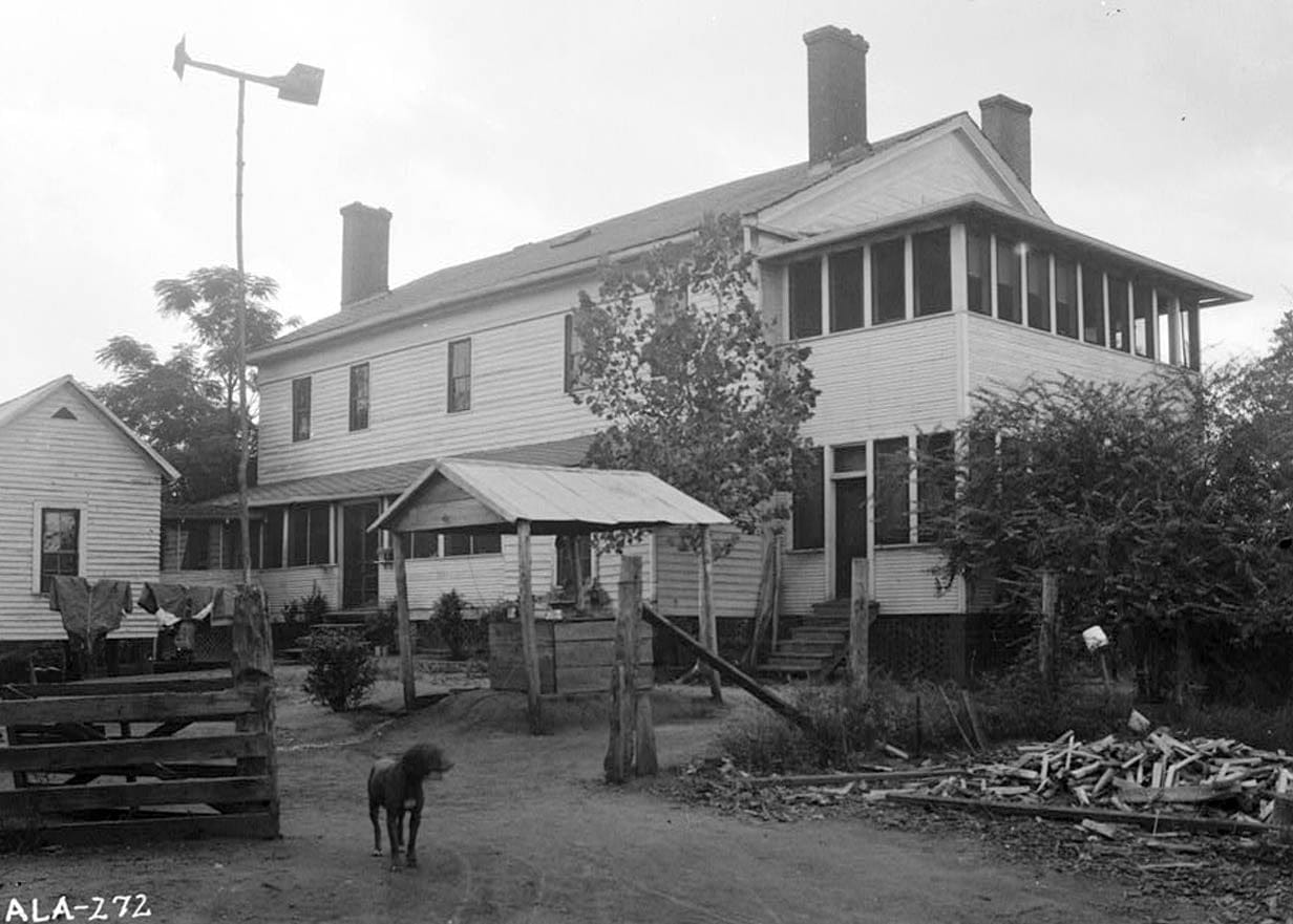 Historic Photo : Weston (House & Schoolhouse), U.S. Route 11 & County Road 19 vicinity, Boligee, Greene County, AL 2 Photograph