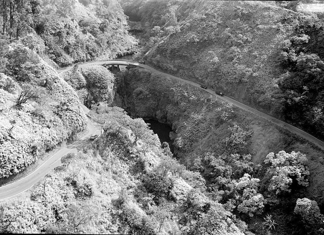 Historic Photo : Hana Belt Road, Between Haiku and Kaipahulu, Hana, Maui County, HI 20 Photograph