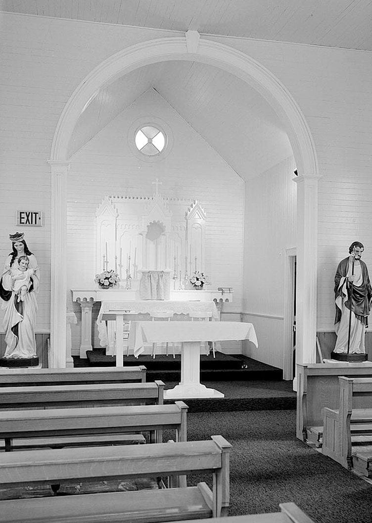 Historic Photo : St. Anthony's Roman Catholic Church, North Street, Pescadero, San Mateo County, CA 2 Photograph