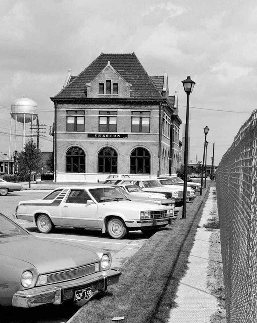 Historic Photo : Chicago, Burlington & Quincy Railroad, West Iowa Division, Creston Station, 116 West Adams, Creston, Union County, IA 11 Photograph