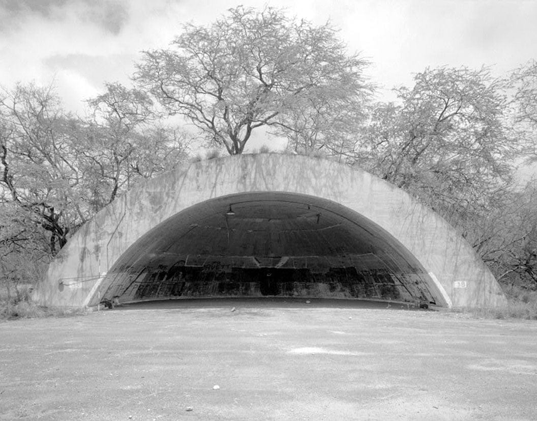 Naval Air Station Barbers Point, Marine Corps Air Station Ewa Aircraft Revetment Type, Bounded by Bismarck Sea, Brown, Tomes, & Hamilton Roads, Ewa, Honolulu County, HI 1