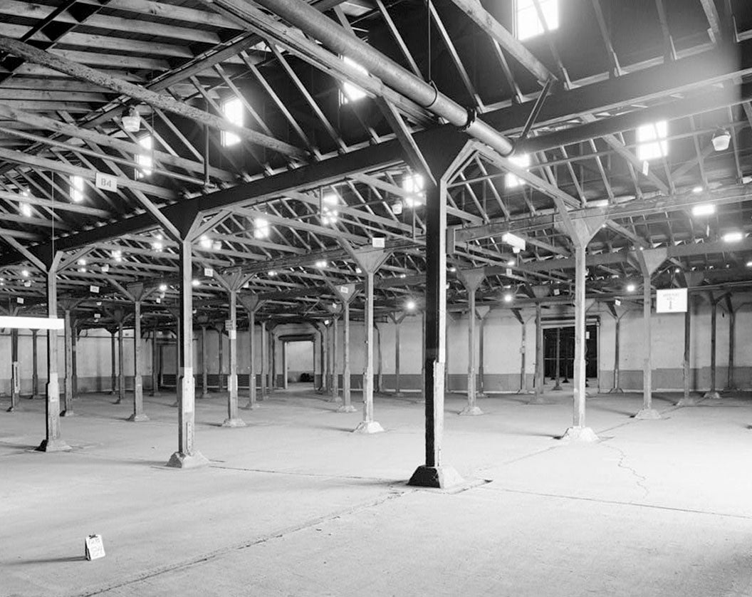 Historic Photo : Oakland Naval Supply Center, Pier Transit Shed, South of D Street between First & Second Streets, Oakland, Alameda County, CA 1 Photograph
