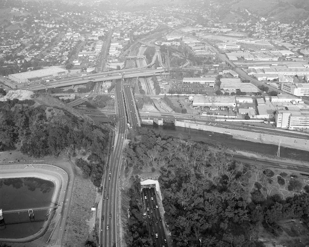 Historic Photo : Arroyo Seco Parkway, Los Angeles to Pasadena, Los Angeles, Los Angeles County, CA 4 Photograph