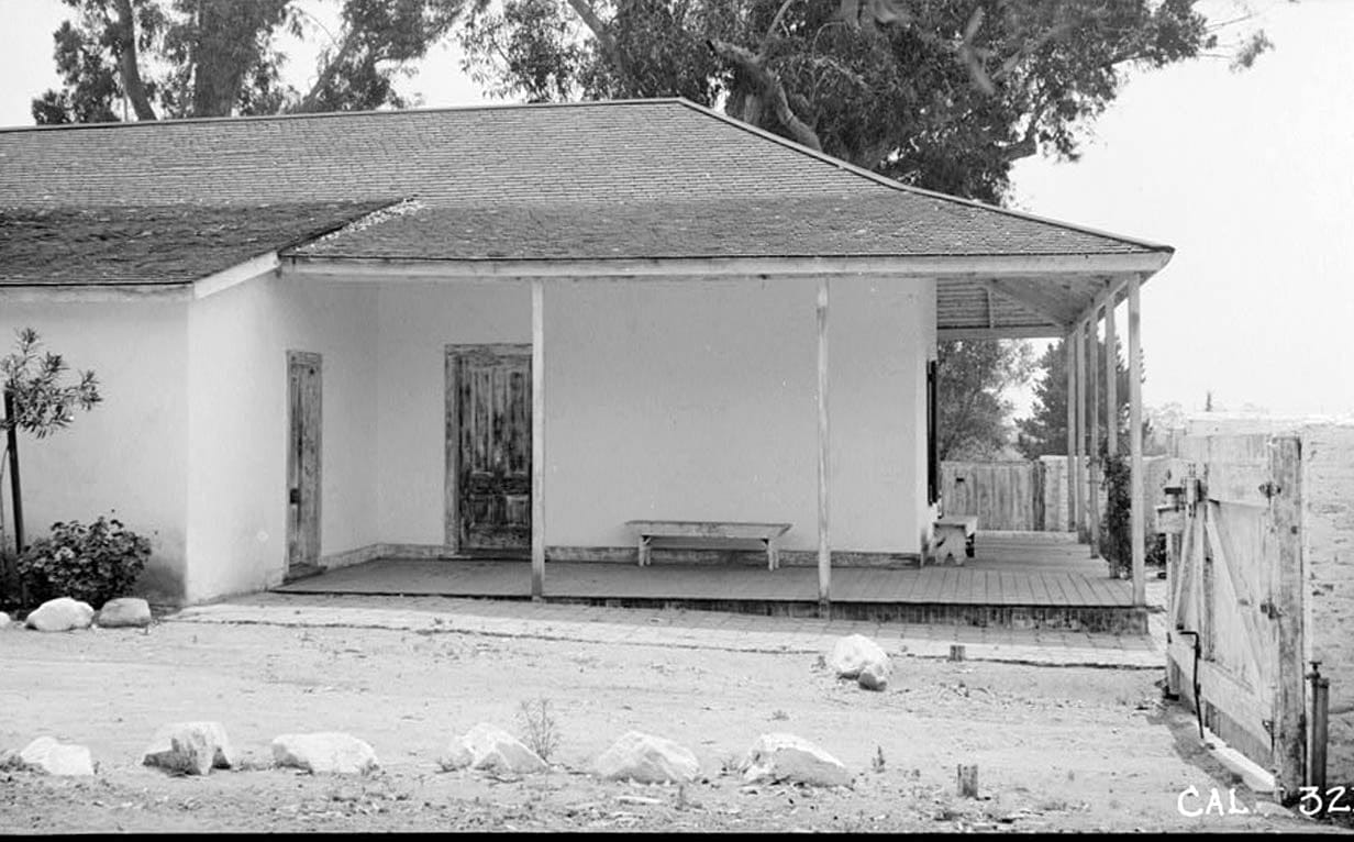 Historic Photo : Casa Adobe de San Rafael, 1340 Dorothy Drive, Glendale, Los Angeles County, CA 1 Photograph