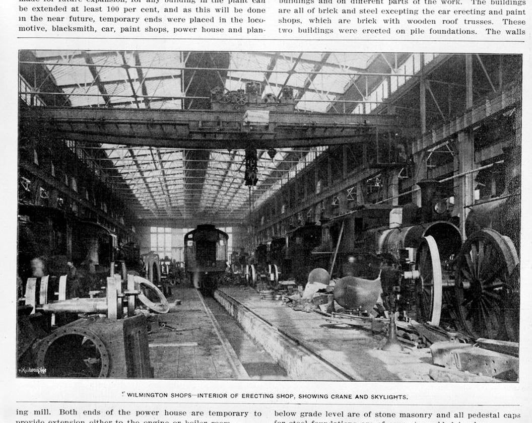 Historic Photo : Pennsylvania Railroad Improvements, Repair Shop, Vandever & Bowers Streets, Wilmington, New Castle County, DE 7 Photograph
