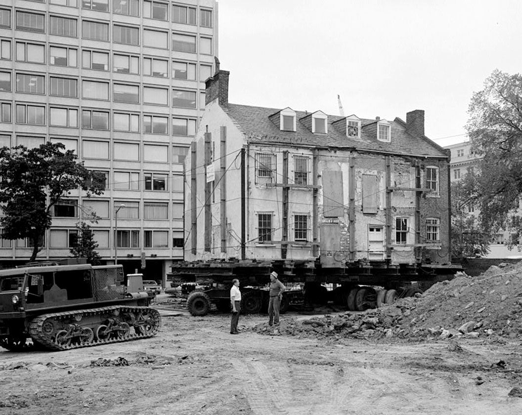 Historic Photo : Lenthall Houses, 612-614 Nineteenth Street Northwest-moved to 606-610 Twenty-first Street, Washington, District of Columbia, DC 11 Photograph