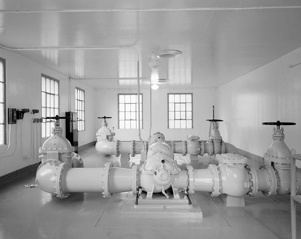 Historic Photo : Salinas Dam, Pumphouse, Salinas River near Pozo Road, Santa Margarita, San Luis Obispo County, CA 1 Photograph