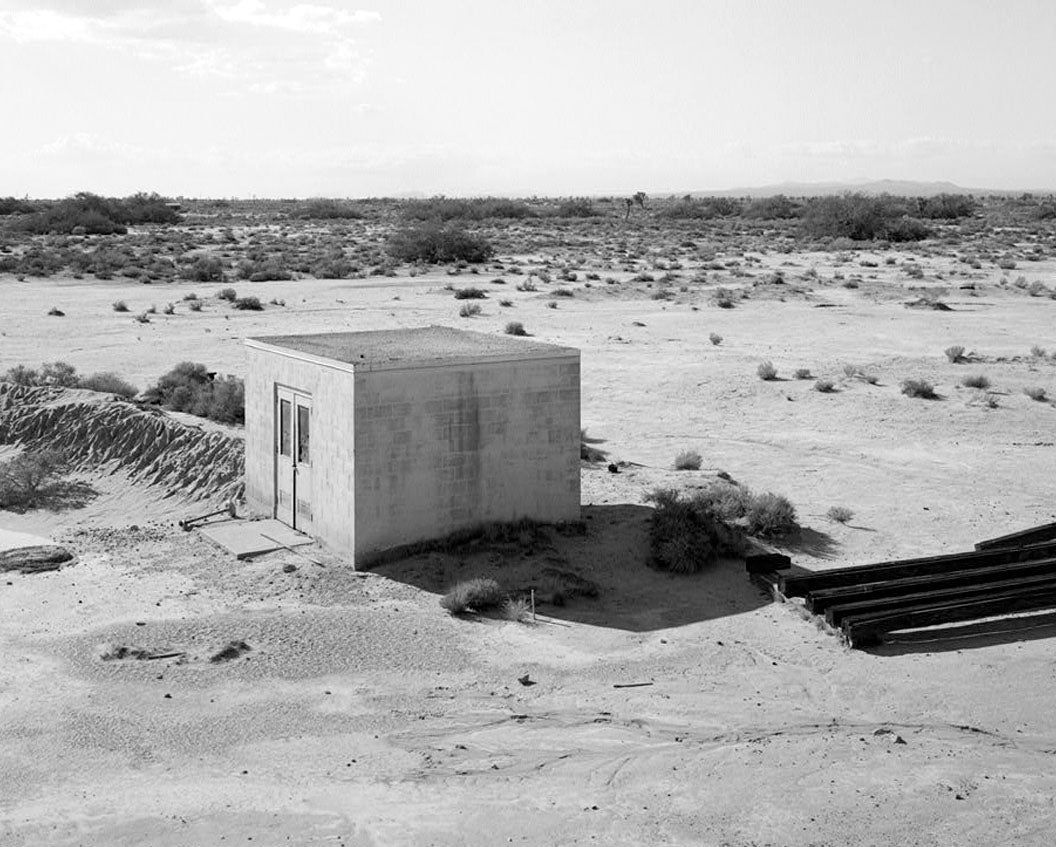 Edwards Air Force Base, South Base Sled Track, Water Pump Station, Area "O" at east end, northwest of fuel storage, Lancaster, Los Angeles County, CA 2