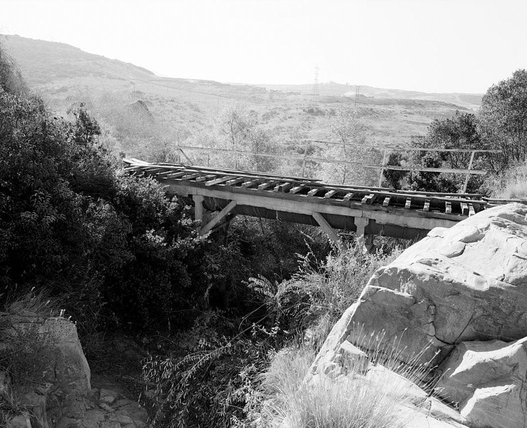 Historic Photo : Lake Hodges Flume, Along San Dieguito River between Lake Hodges & San Dieguito Reservoir, Rancho Santa Fe, San Diego County, CA 6 Photograph