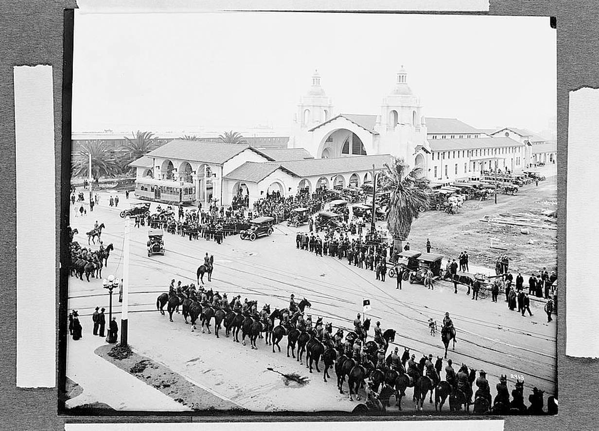 Historic Photo : Santa Fe Railroad Station, 1050 Kettner Boulevard, San Diego, San Diego County, CA 3 Photograph