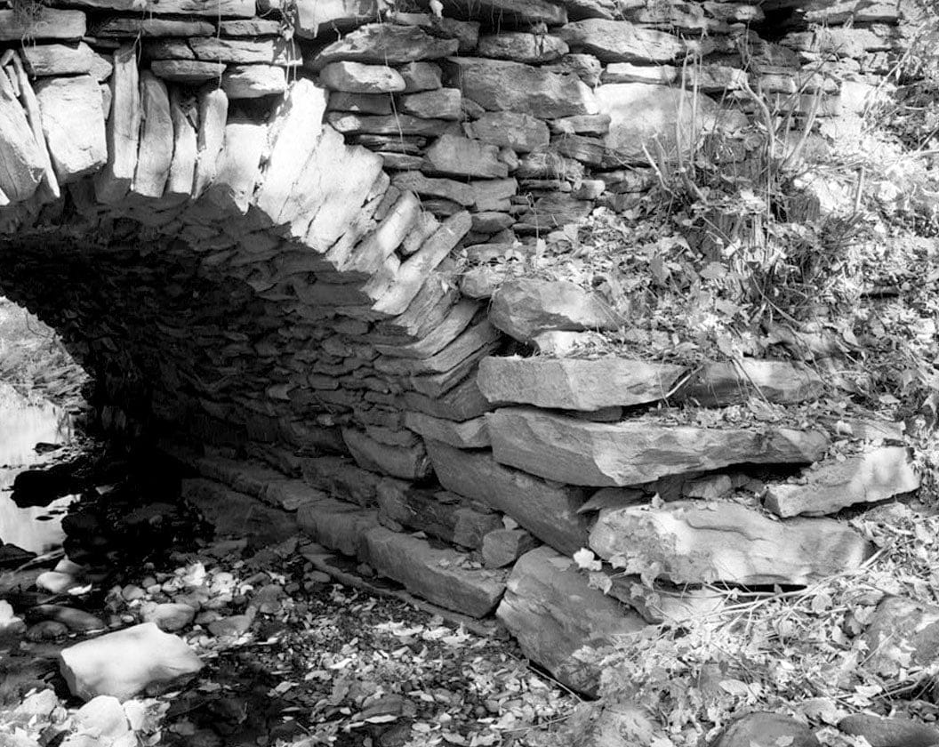 Historic Photo : Depot Road Bridge, On Depot Road spanning Mill Brook, 600 feet west of Central Vermont Railroad Tracks, Coventry, Tolland County, CT 2 Photograph