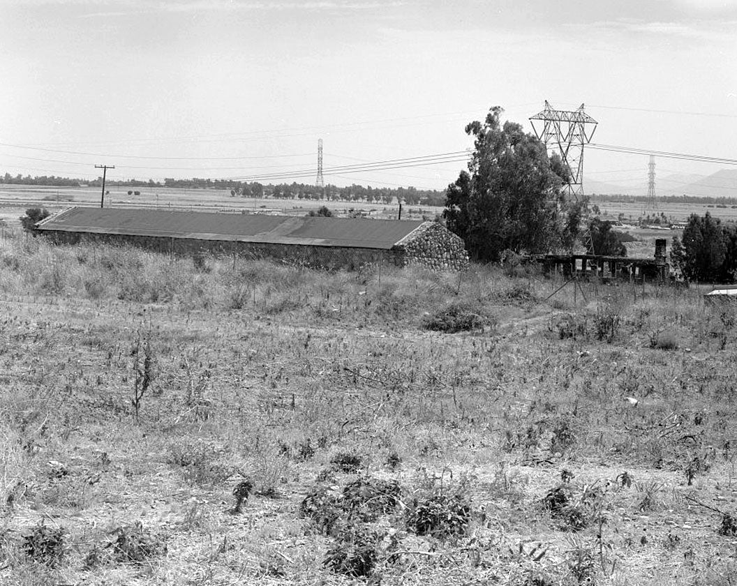 Historic Photo : Sainsevain Property, Cobblestone Garages, 14804 Summit Avenue, Fontana, San Bernardino County, CA 2 Photograph