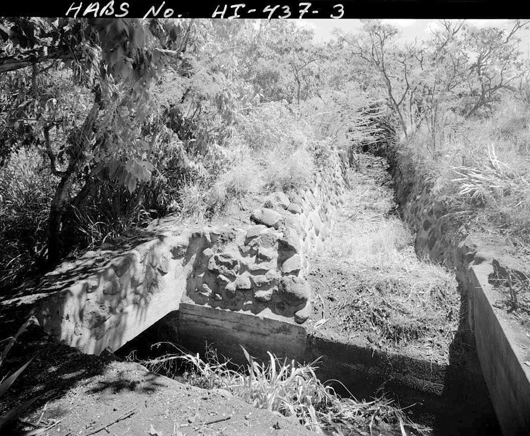 Historic Photo : Pioneer Mill Company, Upper Lahaina Pump Ditch & Makila Reservoir Ditch, Land of Launiupoko, Lahaina, Maui County, HI 3 Photograph