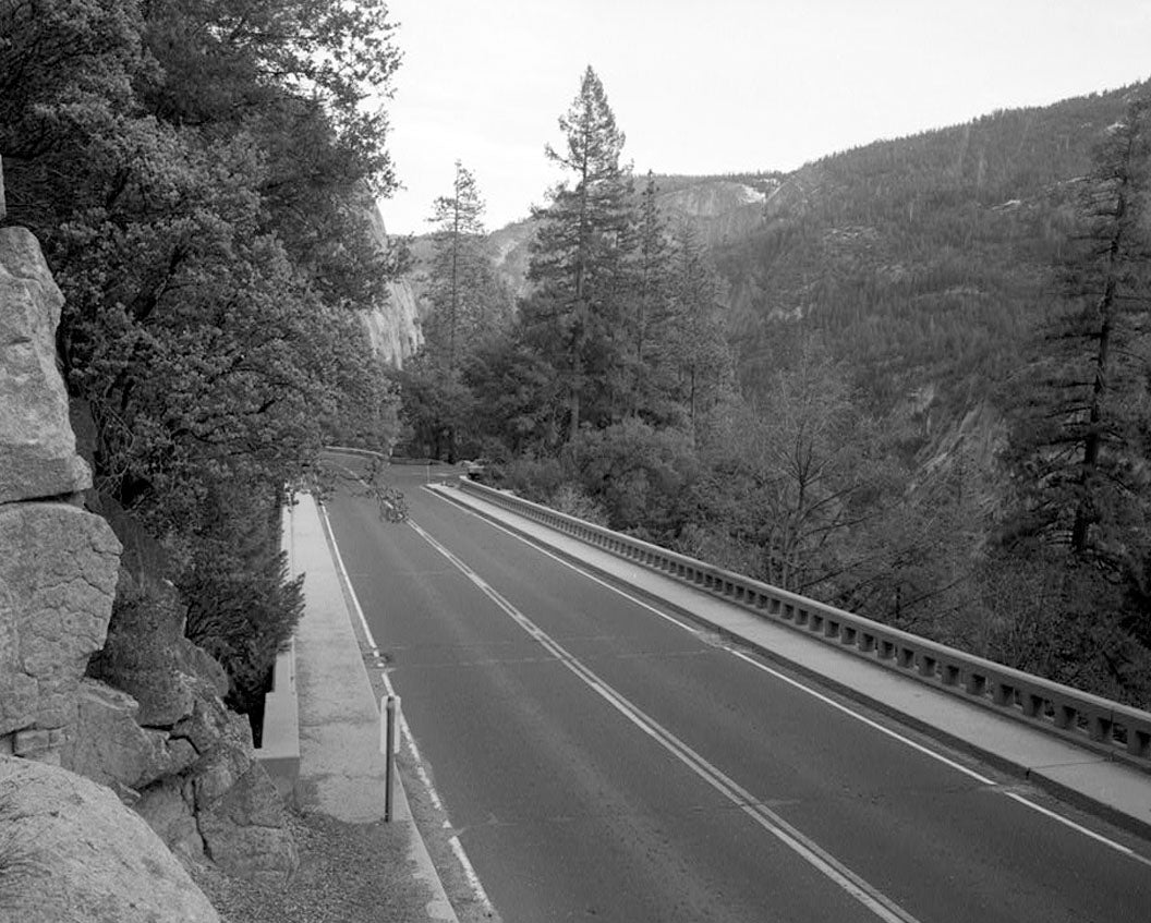 Historic Photo : Cascade Creek Bridge, Spanning Cascade Creek on New Big Oak Flat Road, Yosemite Village, Mariposa County, CA 1 Photograph