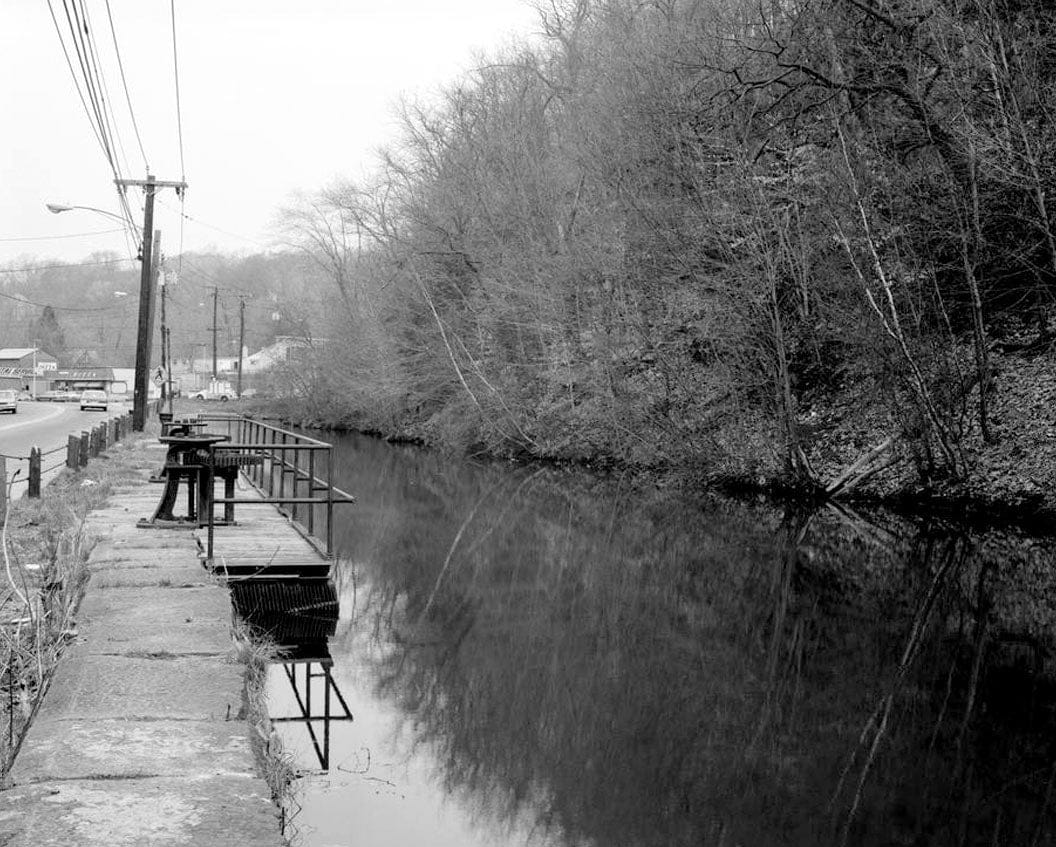 Historic Photo : Ousatonic Water Power Company, Dam & Canals, CT Routes 34 & 108, 1 mile North of Derby-Shelton Bridge, Derby, New Haven County, CT 8 Photograph