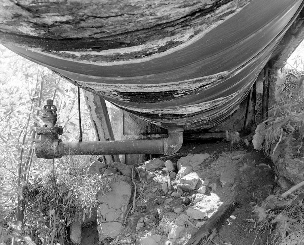 Historic Photo : Lake Hodges Flume, Along San Dieguito River between Lake Hodges & San Dieguito Reservoir, Rancho Santa Fe, San Diego County, CA 4 Photograph