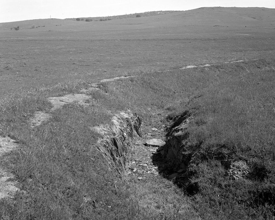 Historic Photo : Natomas Ditch System, Rhodes Ditch, West of Bidwell Street, north of U.S. Highway 50, Folsom, Sacramento County, CA 2 Photograph