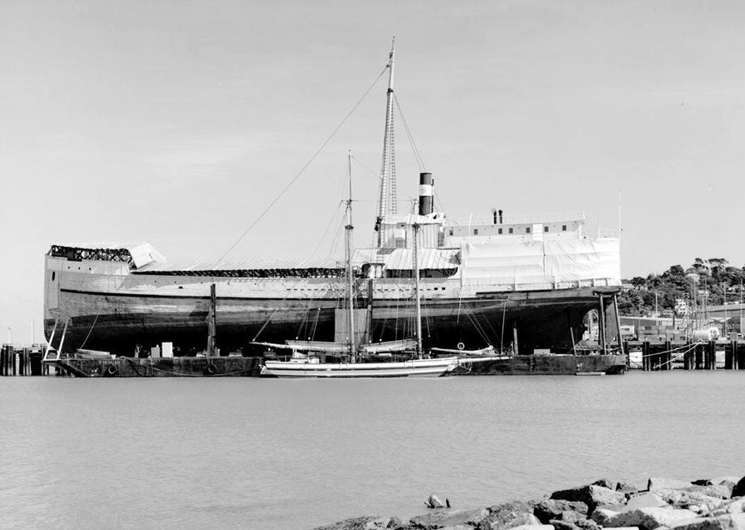Historic Photo : Steam Schooner WAPAMA, Kaiser Shipyard No. 3 (Shoal Point), Richmond, Contra Costa County, CA 1 Photograph