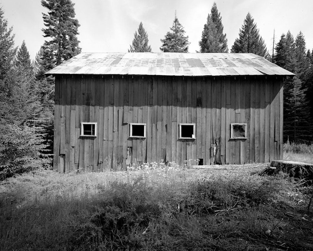 Historic Photo : Butt Valley Dam, Gate Tender's Barn, Butt Valley Reservoir Road, Caribou, Plumas County, CA 3 Photograph