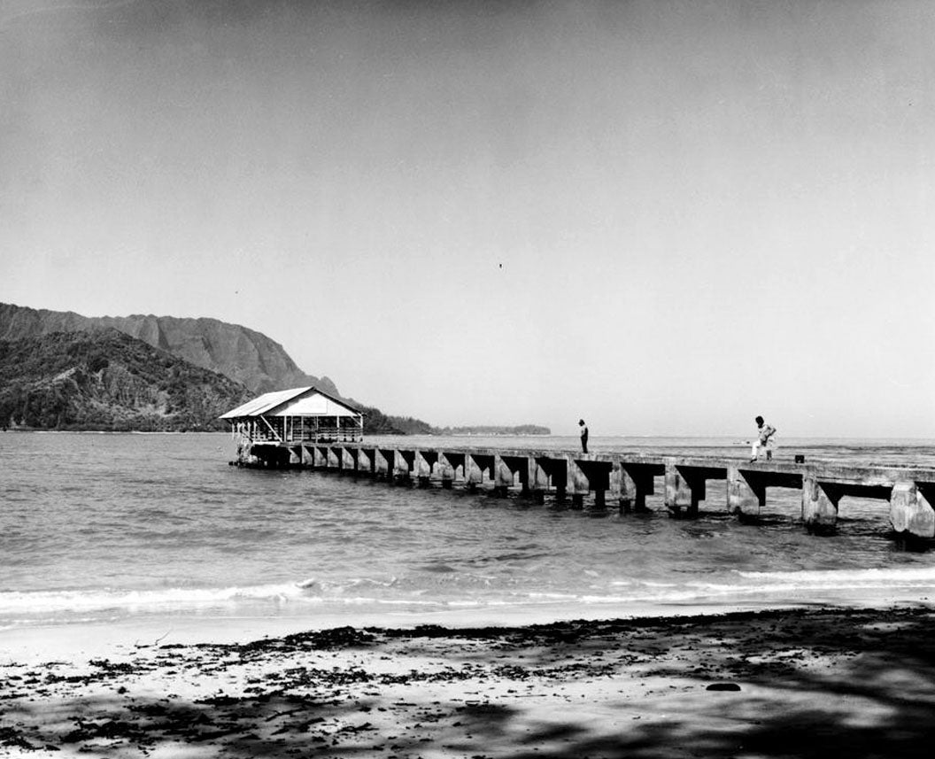 Historic Photo : Hanalei Pier, Hanalei Bay off Weke Road, Hanalei, Kauai County, HI 7 Photograph
