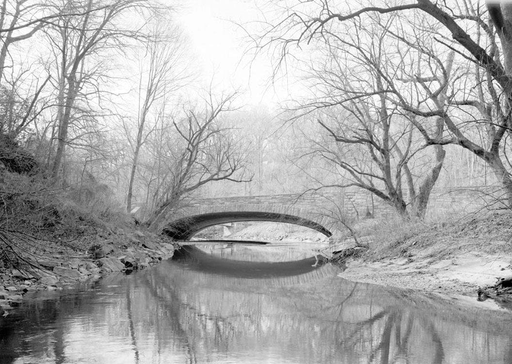 Historic Photo : Shoreham Hill Bridge, Rock Creek & Potomac Parkway, Spanning Rock Creek, Washington, District of Columbia, DC 2 Photograph