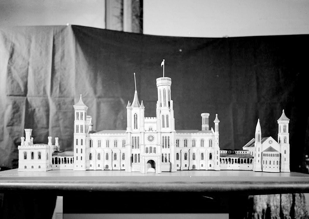 Historic Photo : Smithsonian Institution Building, 1000 Jefferson Drive, between Ninth & Twelfth Streets, Southwest, Washington, District of Columbia, DC 3 Photograph