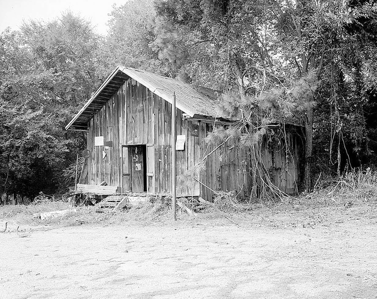 Historic Photo : Josiah Haigler Plantation Commissary, County Highway 37 North of U.S. Highway 80, Burkville, Lowndes County, AL 1 Photograph