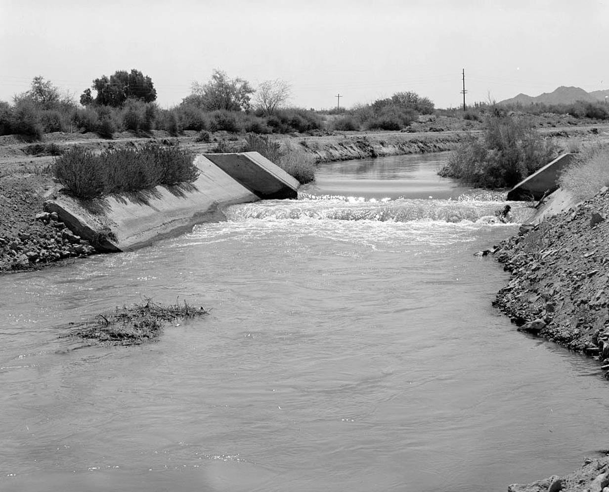 Historic Photo : San Carlos Irrigation Project, Casa Blanca Canal, Gila River, Coolidge, Pinal County, AZ 3 Photograph
