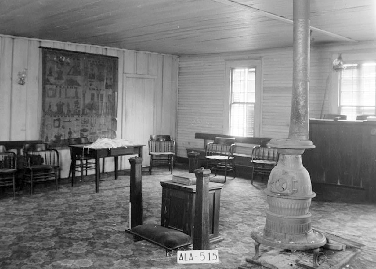 Historic Photo : Tuckabatcha Masonic Lodge No. 863, U.S. Highway 80 & County Road 79, Crawford, Russell County, AL 1 Photograph