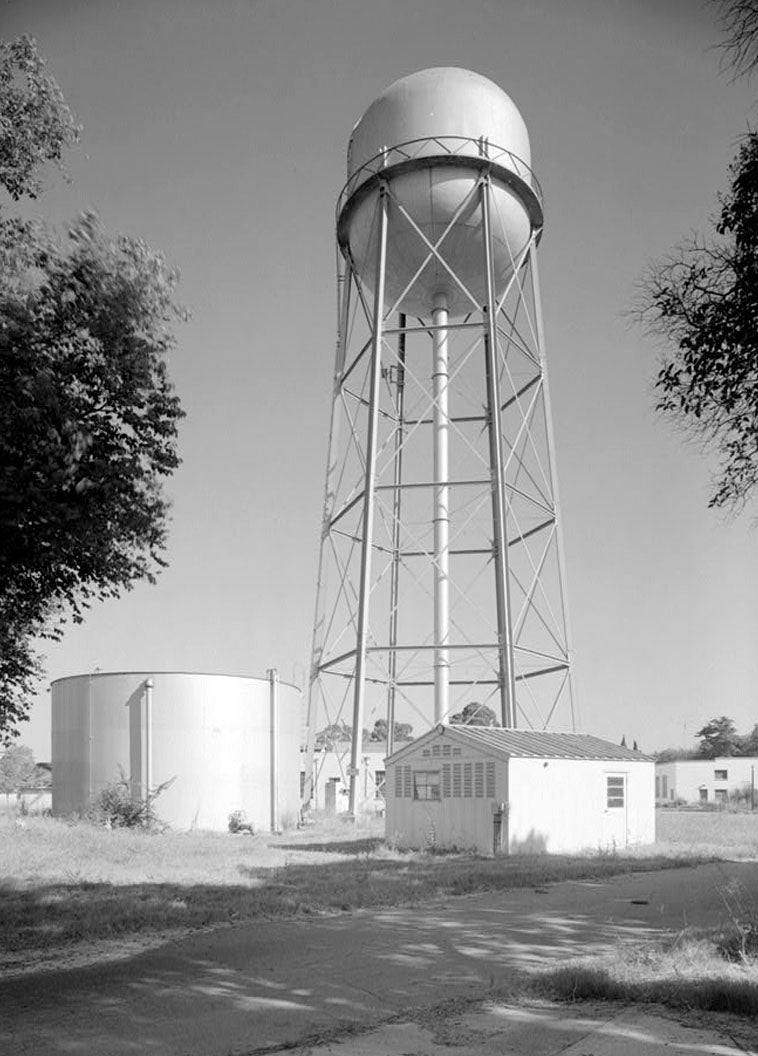 Historic Photo : Agnews State Hospital, Main Water Tower & Pumphouse, Fourth Street between Avenues A & B, Santa Clara, Santa Clara County, CA 1 Photograph